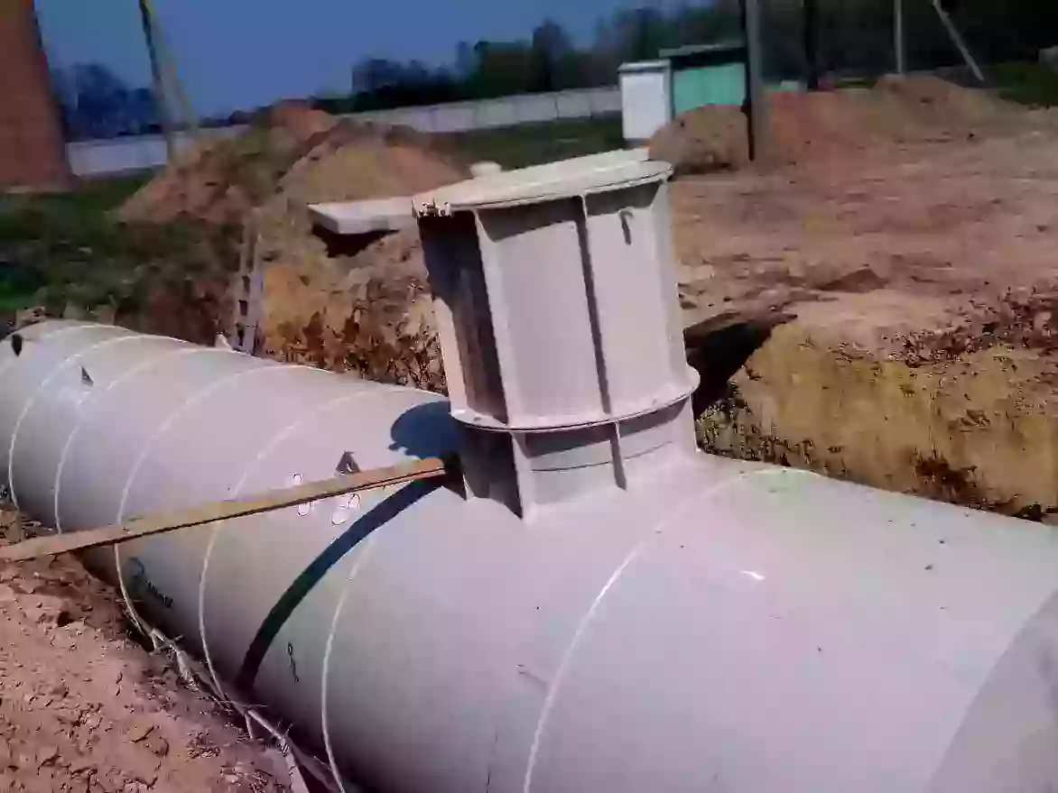 Установка дренажной ёмкости под воду